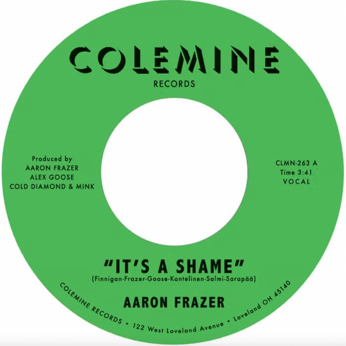 Aaron Frazer 'It's a Shame / The Fool' 7"