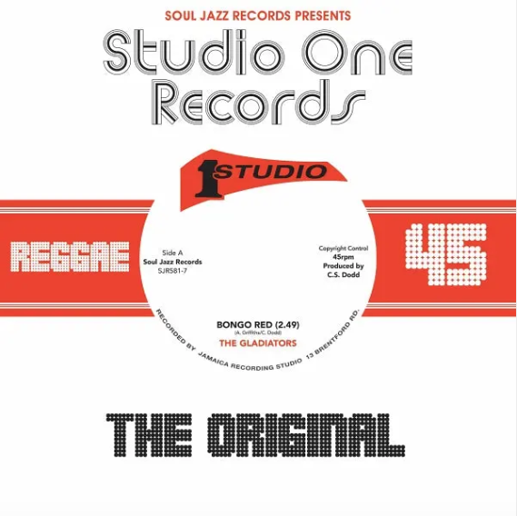 The Gladiators 'Bongo Red / Version' 7"