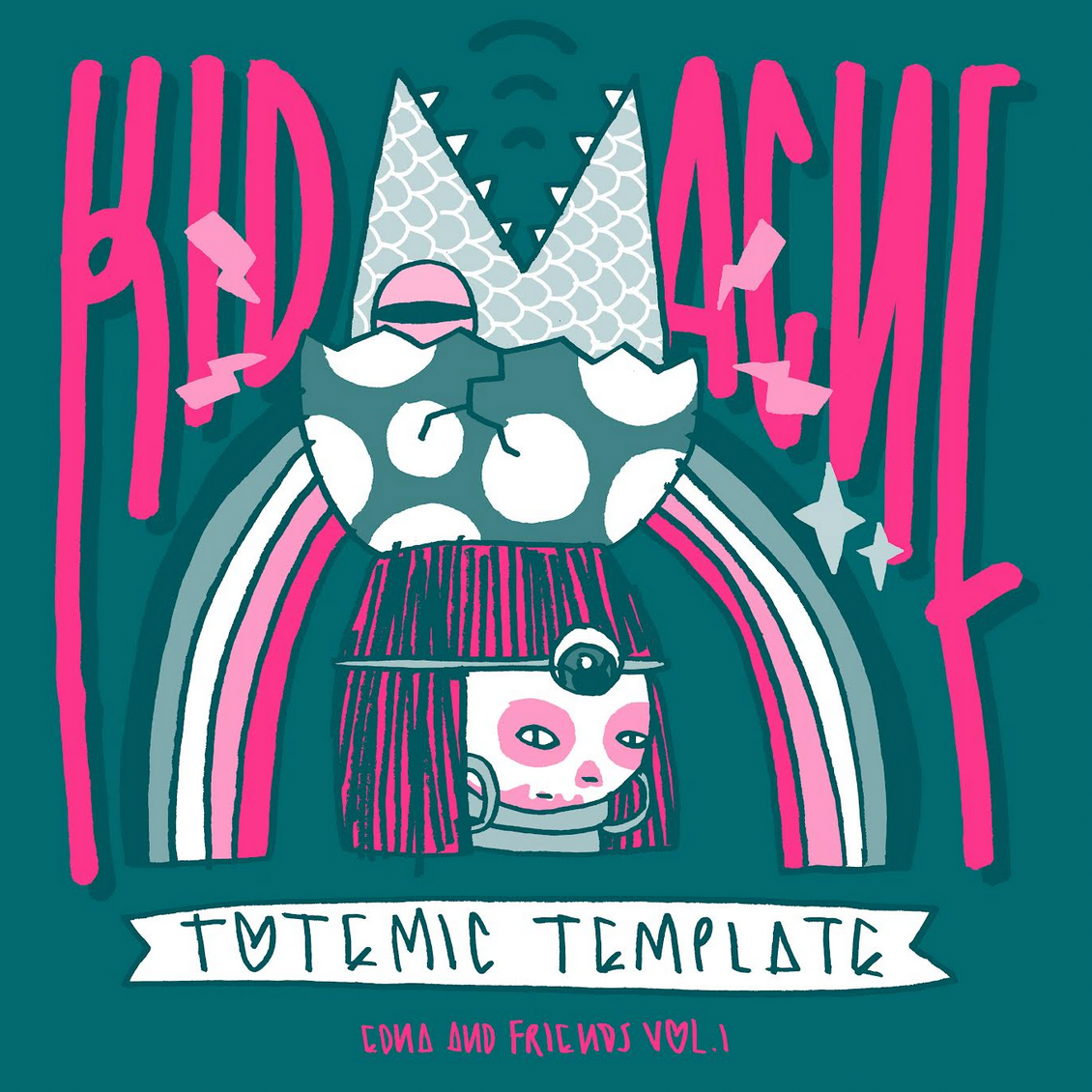 Kid Acne 'Totemic Template (Edna & Friends Vol. 1)' LP (*SIGNED*)