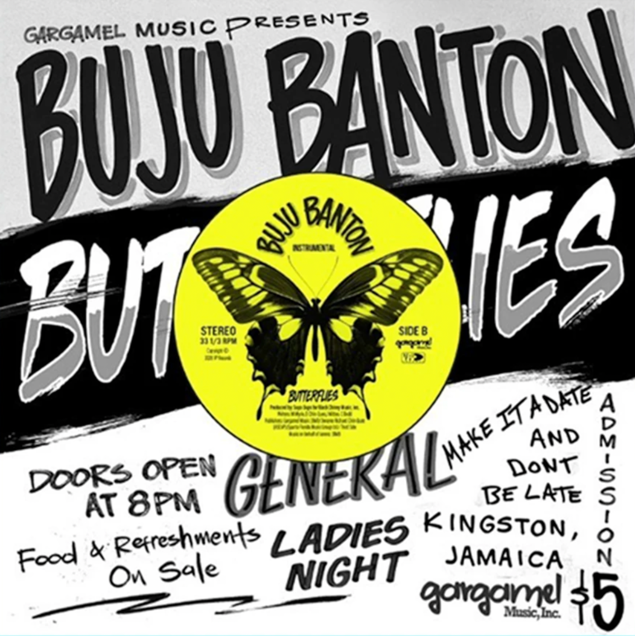 Buju Banton 'Butterflies' 7"
