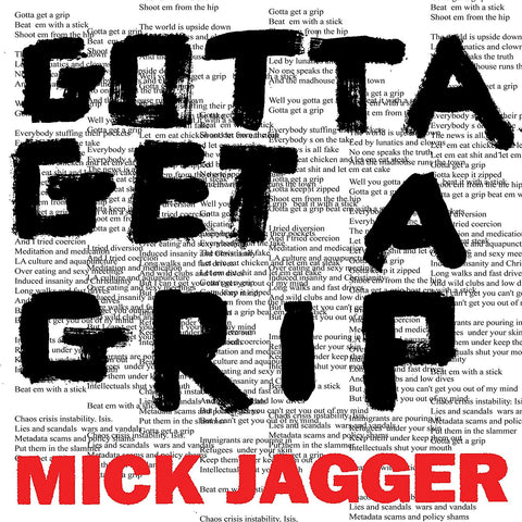Mick Jagger 'Gotta Get A Grip / England Lost' 12"